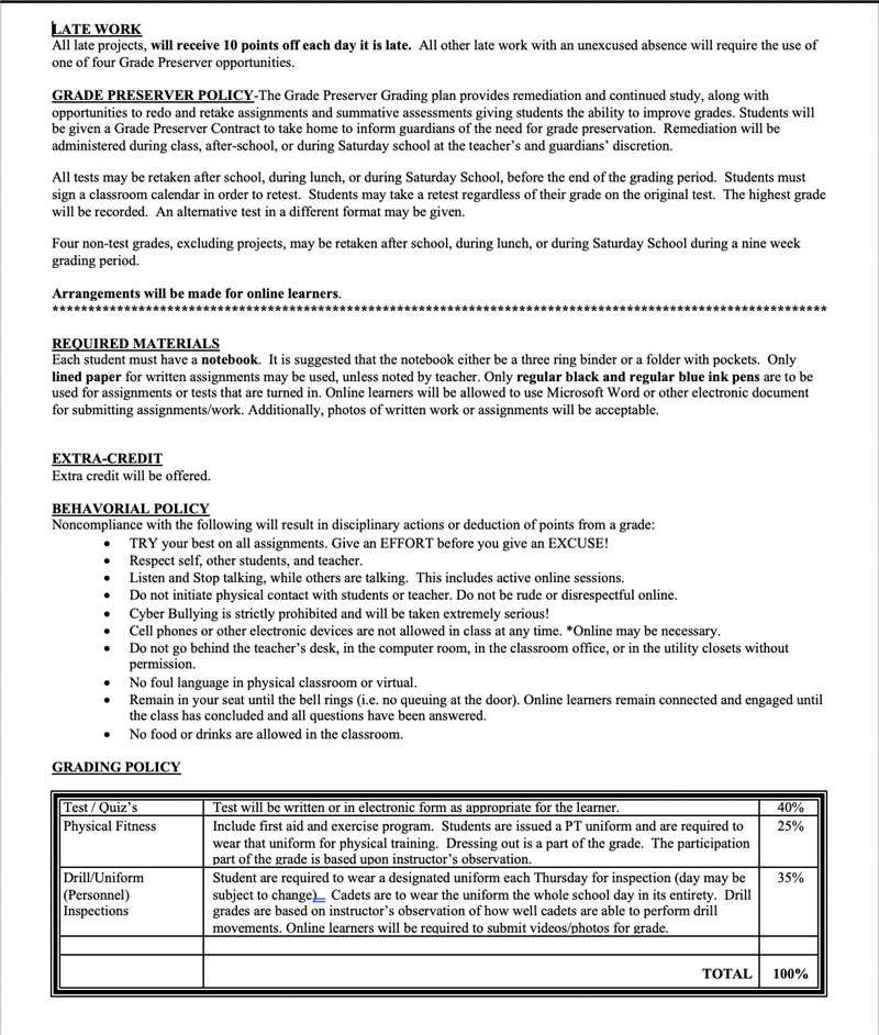 Syllabus